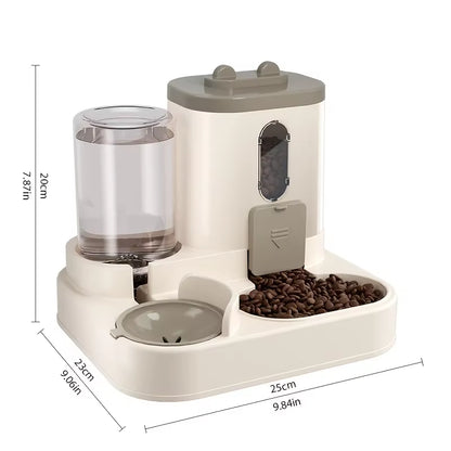 2In 1 Cat Food Dispenser Water and Food Integrated Fully Automatic Cat Food Feeding and Water Dispenser Cute Water Dispenser